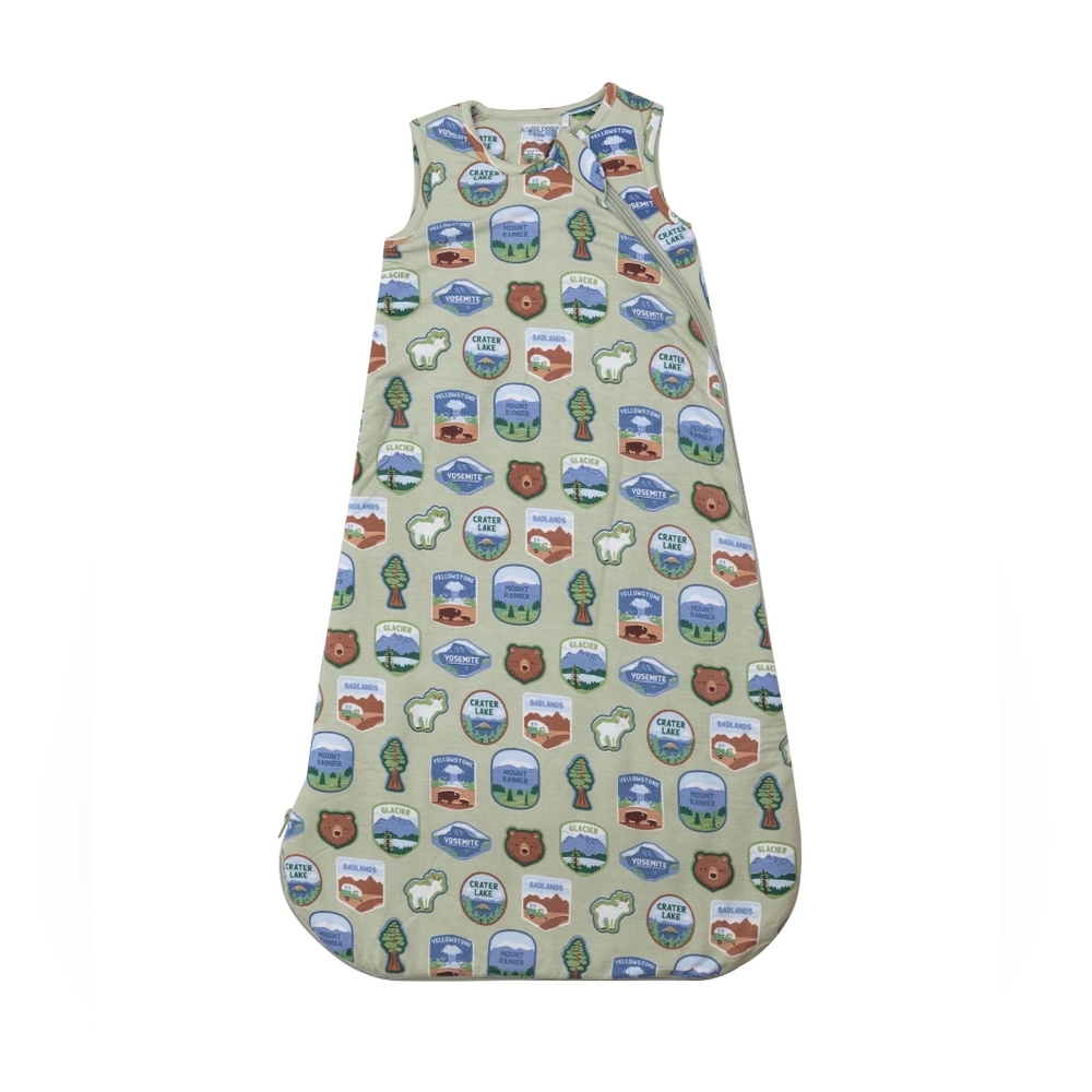 ANGEL DEAR Sage Green National Park Ranger Patches Sleep Sack Blanket - 0M to 6M